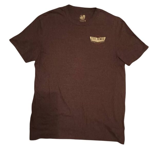 Steel Bender Brewery Tee Albuquerque NM Brown Sz L T-shirt Retired HTF - Picture 1 of 5